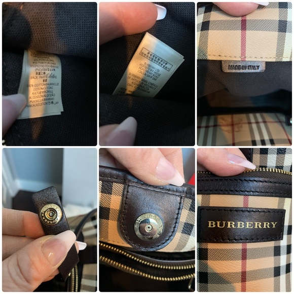 Authentic Burberry shoulder bag with removable zippered pouch. 2 in 1! - Picture 13 of 16